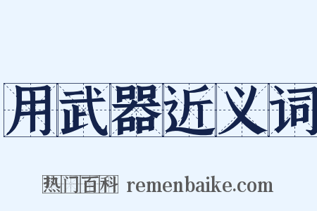 用武器近义词是什么意思的图片